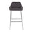 LumiSource Daniella Bar Stool, Set of 2, Chrome/Charcoal