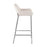 LumiSource Daniella Bar Stool, Set of 2, Chrome/Cream