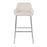 LumiSource Daniella Bar Stool, Set of 2, Chrome/Cream