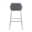 LumiSource Daniella Bar Stool, Set of 2, Chrome/Grey