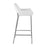 LumiSource Daniella Bar Stool, Set of 2, Chrome/White