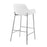 LumiSource Daniella Bar Stool, Set of 2, Chrome/White