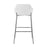 LumiSource Daniella Bar Stool, Set of 2, Chrome/White