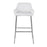 LumiSource Daniella Bar Stool, Set of 2, Chrome/White
