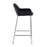 LumiSource Daniella Bar Stool, Set of 2, Chrome/Black Velvet