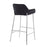 LumiSource Daniella Bar Stool, Set of 2, Chrome/Black Velvet