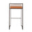 LumiSource Fuji Stacker Barstool, Set of 2, Antique Steel/Camel