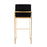 LumiSource Fuji High Back Barstool, Set of 2, Gold/Black