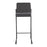 LumiSource Fuji High Back Barstool, Set of 2, Black/Charcoal