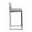 LumiSource Fuji High Back Barstool, Set of 2, Black/Grey