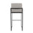LumiSource Fuji High Back Barstool, Set of 2, Black/Grey