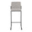 LumiSource Fuji High Back Barstool, Set of 2, Black/Grey