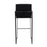 LumiSource Fuji High Back Barstool, Set of 2, Black/Black Velvet