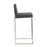 LumiSource Fuji High Back Barstool, Set of 2, Steel/Charcoal