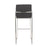 LumiSource Fuji High Back Barstool, Set of 2, Steel/Charcoal