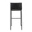 LumiSource Mara Barstool, Set of 2 in Black Steel/Black PU