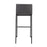 LumiSource Mara Barstool, Set of 2 in Black Steel/Grey PU