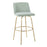 LumiSource Toriano 30" Barstool, Set of 2, Green/Gold