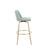 LumiSource Toriano 30" Barstool, Set of 2, Green/Gold