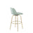 LumiSource Toriano 30" Barstool, Set of 2, Green/Gold