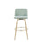 LumiSource Toriano 30" Barstool, Set of 2, Green/Gold