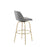 LumiSource Toriano 30" Barstool, Set/2, Grey Noise/Gold
