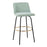 LumiSource Toriano 30" Barstool, Set/2, GR/BK/Gold