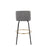 LumiSource Toriano 30" Barstool, Set/2, GYN/BK/Gold