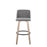 LumiSource Toriano 30" Barstool, Set/2, WH/GY Noise/BK