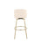 LumiSource Toriano 30" Barstool, Set of 2, Cream/Gold