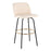 LumiSource Toriano 30" Barstool, Set/2, CR/BK/Gold
