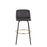 LumiSource Toriano 30" Barstool, Set/2, GY/BK/Gold