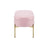 LumiSource Chloe Storage Bench, Gold/Blush Pink
