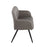 LumiSource Daniella Back Bench, Black Metal/Grey PU