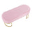 LumiSource Demi Pleated Bench in Gold Steel/Pink Velvet