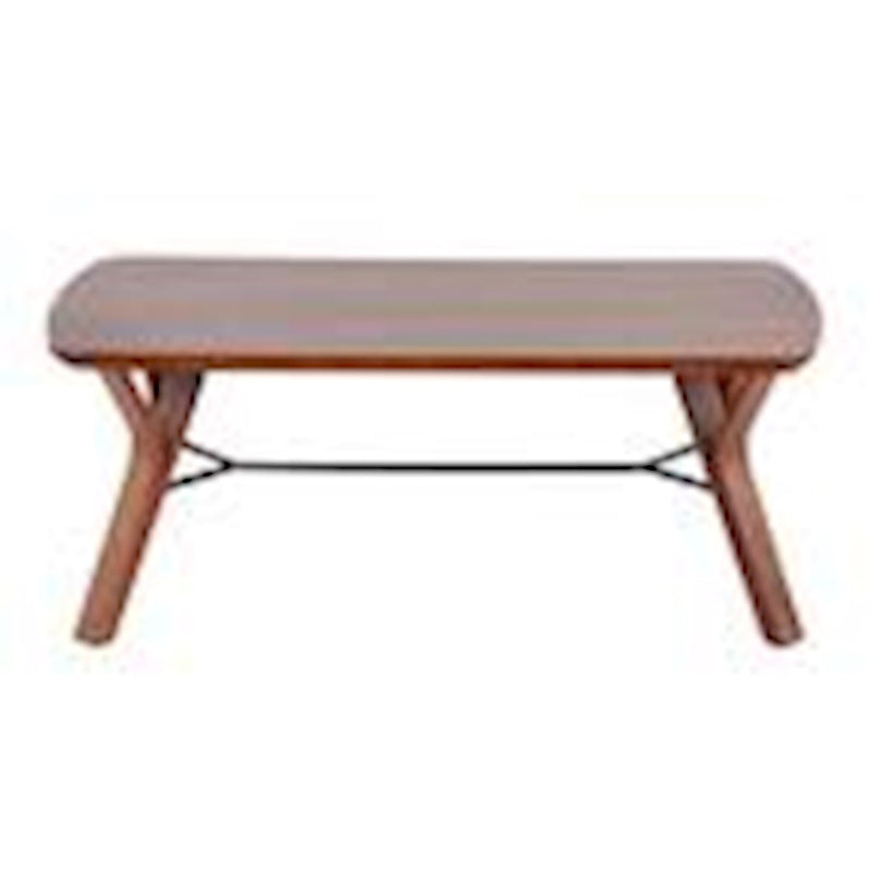 LumiSource Folia Bench in Walnut Wood