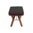 LumiSource Folia Bench in Walnut Wood/Charcoal Fabric