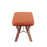 LumiSource Folia Bench in Walnut Wood/Orange Fabric