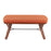 LumiSource Folia Bench in Walnut Wood/Orange Fabric