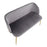 LumiSource Fran Bench in Gold Steel/Grey Velvet