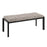 LumiSource Fuji Bench in Black Metal/Beige Leopard Fabric - BC-FUJIBKBGL