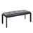 LumiSource Fuji Bench in Black Metal/Black PU - BC-FUJIBKBK