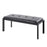 LumiSource Fuji Bench in Black Metal/Black PU