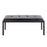 LumiSource Fuji Bench in Black Metal/Black PU