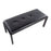 LumiSource Fuji Bench in Black Metal/Black PU