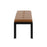 LumiSource Fuji Bench in Black Metal/Camel PU