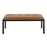 LumiSource Fuji Bench in Black Metal/Camel PU