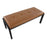 LumiSource Fuji Bench in Black Metal/Camel PU