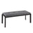 LumiSource Fuji Bench in Black Metal/Grey PU - BC-FUJIBKGRY