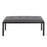 LumiSource Fuji Bench in Black Metal/Grey PU